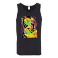 thumbnail image 2 of Wild Bobby, Colorful Woman Marilyn Monroe Pop Culture Mens Graphic Tank Top, Black, Small, 2 of 3