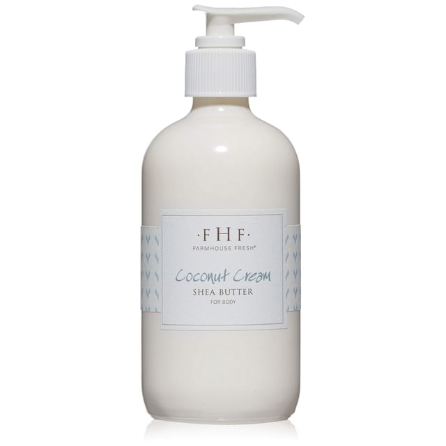 FarmHouse Crema de coco fresca manteca de karité para crema de coco corporal 8 onzas líquidas