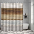 thumbnail image 3 of Shower Curtain Grey Brown Wood Grain Bathroom Curtains with Hooks, Waterproof Fabric Rustic Farmhouse Wooden Bath Shower Curtains Set for Bathroom Bathtubs Decor 36x72 Inch, 3 of 9