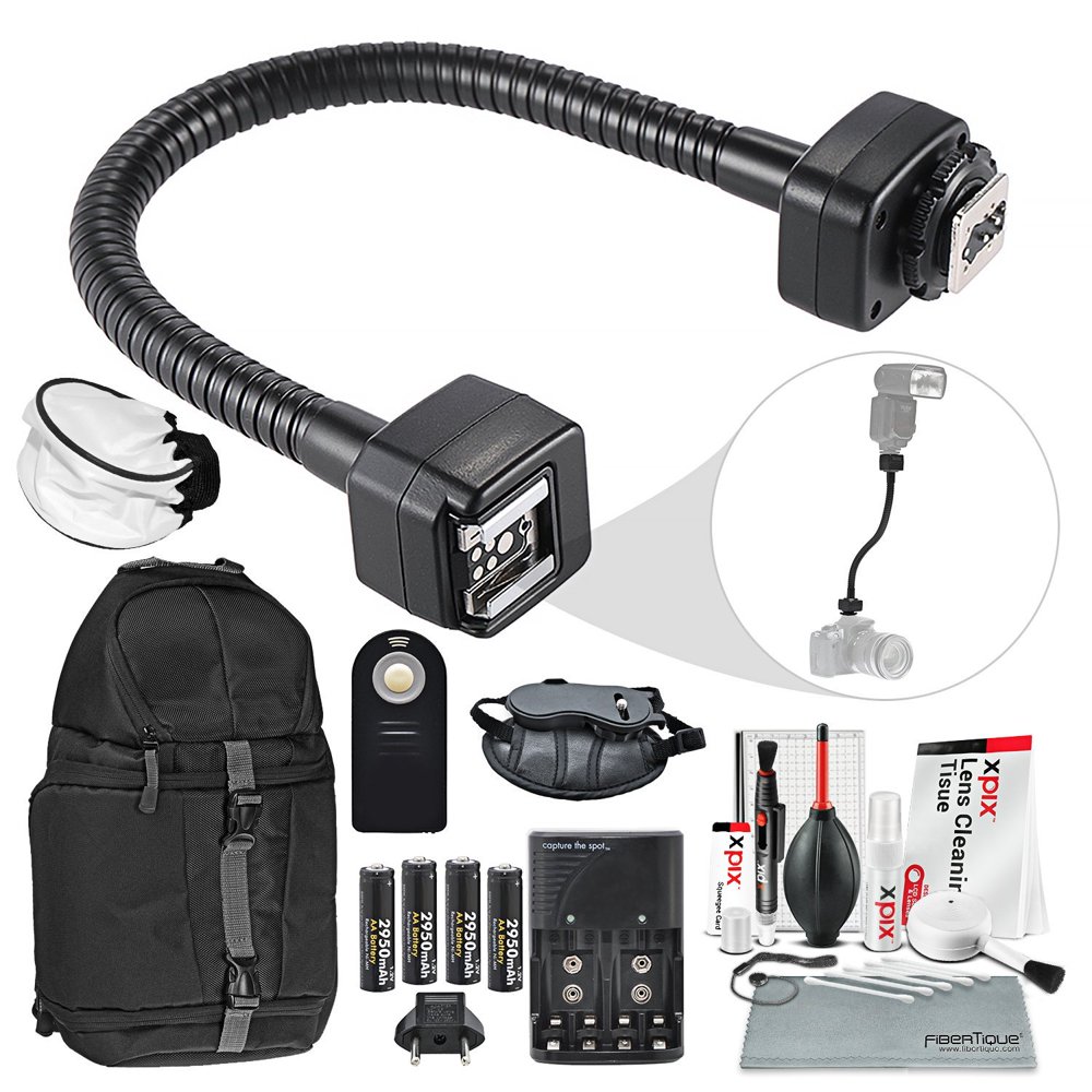 TTL Flash Cord Accessory Bundle for Nikon iTTL Flash with Diffuser