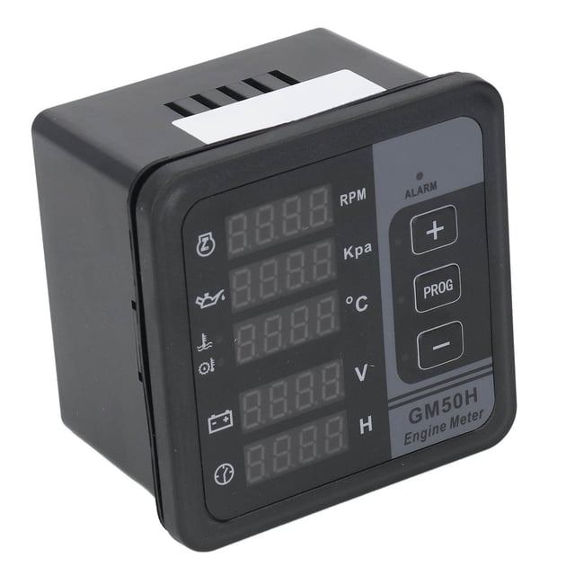 Digital Genset Meter, Multifunctional Generator Controller DC8-36V With Mounting Parts For Diesel Engines