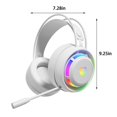thumbnail image 3 of Christmas Gifts Liweisiy Gaming Headset Wired Dual-Channel Desktop Computer Laptop With Mic Voice Headset D5467 White Free Size, 3 of 8