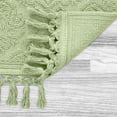 thumbnail image 5 of Jean Pierre - Ricardo Bath Mat, Woven Fringe Bathroom Rugs, 100% Cotton, Premium Bathroom Decor - Measures 21" x 41" - Sage Green, 5 of 8