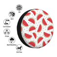 thumbnail image 4 of Goofa Watermelon Pattern Universal Tire Cover for Jeep, SUV, Truck, and Trailer – Waterproof, UV-Resistant,Easy to Install, Fits 14"-17" Tires-14 inch, 4 of 6