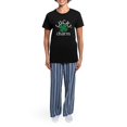 thumbnail image 4 of CafePress - Lucky Charm Women's Dark Pajamas - Women's Short Sleeve Print T-Shirt and Pants Dark Cotton Pajama Set, 4 of 7