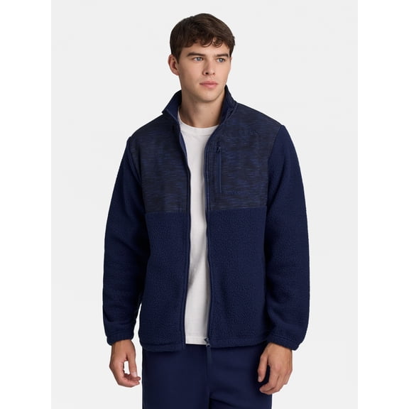 Reebok Men's and Big Men's Fuse Faux Sherling Jacket, Sizes XS-5XL
