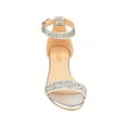 thumbnail image 4 of Women's Adjustable Ankle Strap Open Toe Low Wedge Sandal Comfortable Platform Heeled Sandals, 4 of 5