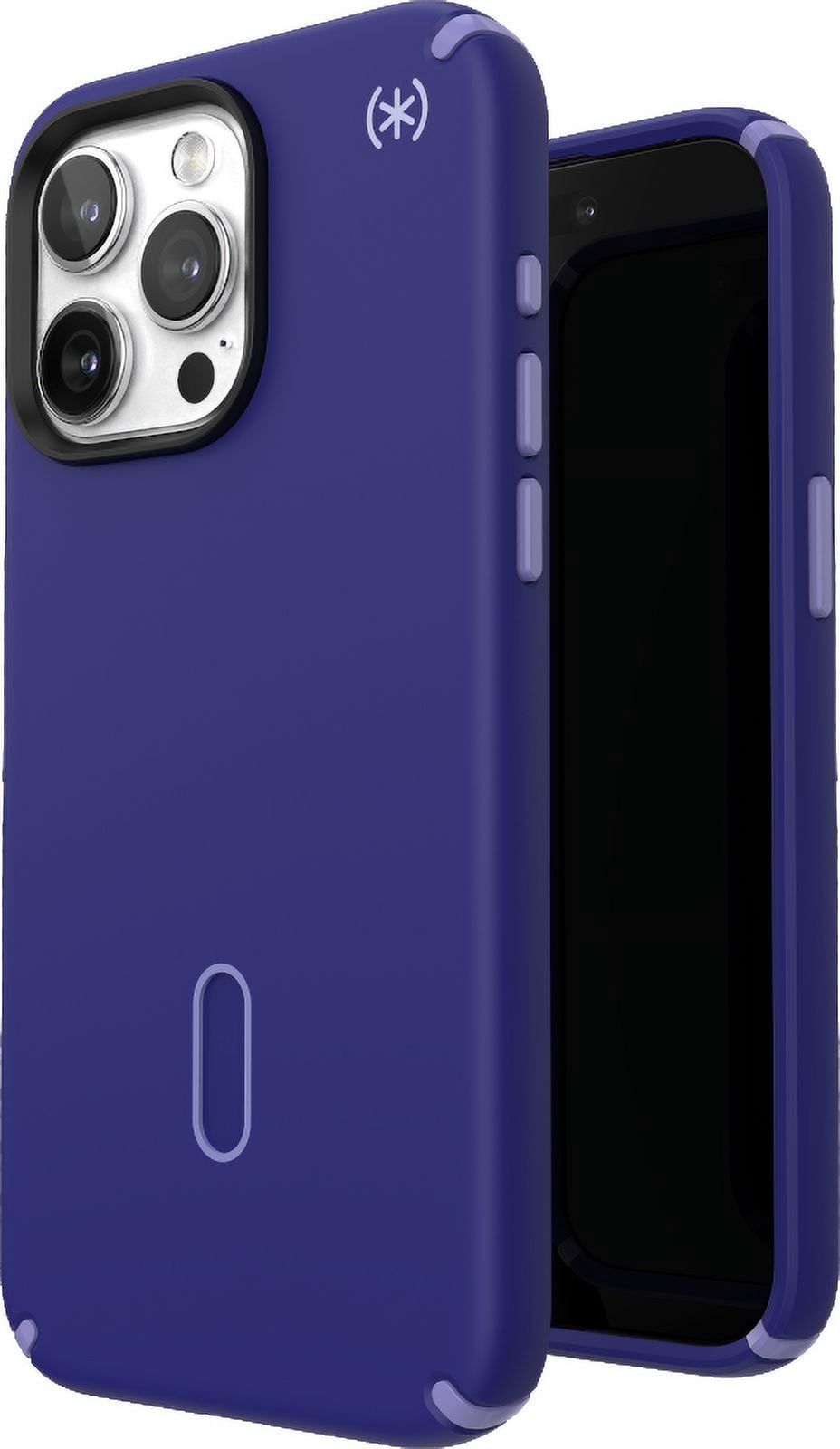 Speck iPhone 15 Pro Max Case-Presidio2 Pro-ClickLock-MagSafe-6.7 Inch Phone Case-Future Blue/Purple Ink/Sky Purple