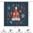 thumbnail image 2 of Shower Curtain Set 4 Piece include Shower Curtain and Rugs and Non Slip U Shaped Toilet Rugs Luxury Bathroom Decor Christmas Hat Pattern, 2 of 5