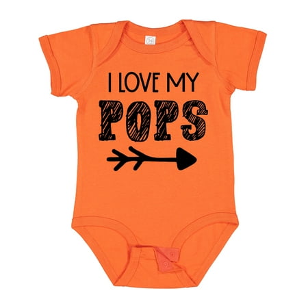 

Inktastic I Love My Pops with Arrow Gift Baby Boy or Baby Girl Bodysuit