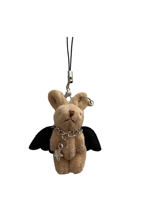 Cute Plush Rabbit Keychain Pendant Unique Keychain Keyring Handbag Accessories