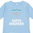 thumbnail image 4 of Inktastic Happy Hanukkah Menorah Boys or Girls Long Sleeve Toddler T-Shirt, 4 of 5