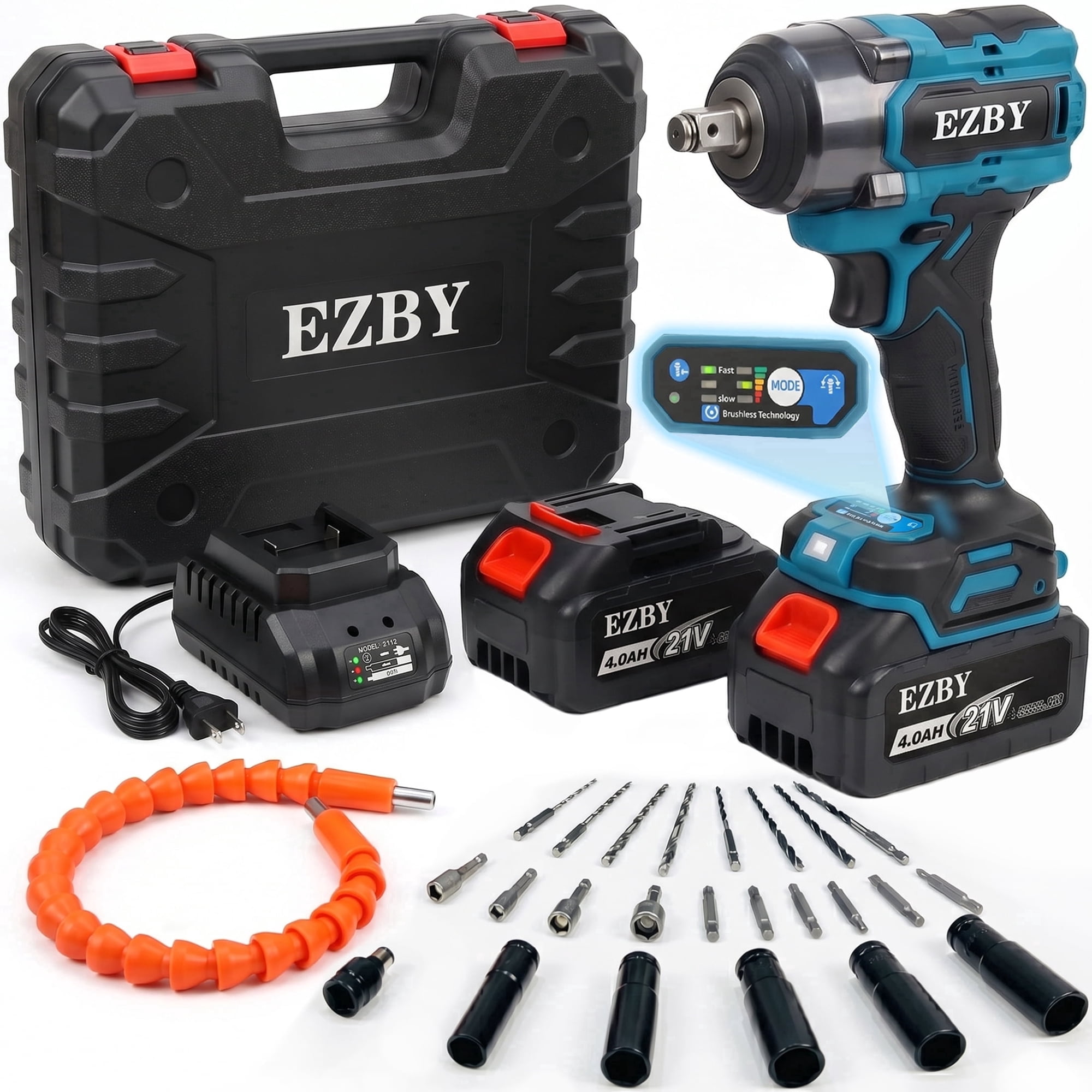 Ezby Cordless Impact Wrench Kit