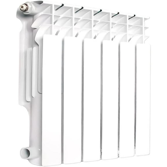 MMZP Wall-mounted Radiator Heater with 6 Panels, Light Weight Aluminum Hot Water Radiator for Kitchen, Bedroom and Greenhouse…