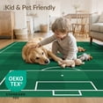 thumbnail image 4 of ODIKA 6'x9' Washable Area Rug Stadium Lines Goal Durable Interactive Football Soccer Field Playful Expressive for Dining Room, Under Table, Office Décor, Non-Slip Chair-Friendly, 4 of 7