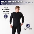 thumbnail image 6 of Nautica Men’s Base Layers Set Compression Pants & Shirt Thermal Wear for Men, Black Large, 6 of 7