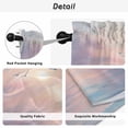 thumbnail image 5 of Ocean Seagull Kitchen Curtains, Pink Blue Sunset Clouds Gradient Landscape Light Filtering Window Curtain Panels, 2Pcs Rod Pocket Window Treatments Set for Study Room Bathroom Bedroom 52x54 Inches, 5 of 9