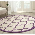 thumbnail image 3 of SAFAVIEH Cambridge CAM134V Handmade Ivory /Purple Rug, 3 of 4