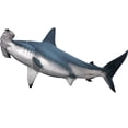 thumbnail image 3 of VWAQ Hammerhead Shark Wall Decal Realistic Shark Stickers Peel And Stick Mural VWAQ-PAS7 (24"H X 48"W), 3 of 3
