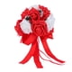 thumbnail image 1 of Ramo de novia PE Flores artificiales Ramo para boda Escenario Oficina Decoración del hogar Rojo brillante, 1 of 10