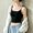Black, variant on Padded Womens Everyday No Underwire Bras Comfy Lightly White Cami Bras Sleep Outwear Bras,S
