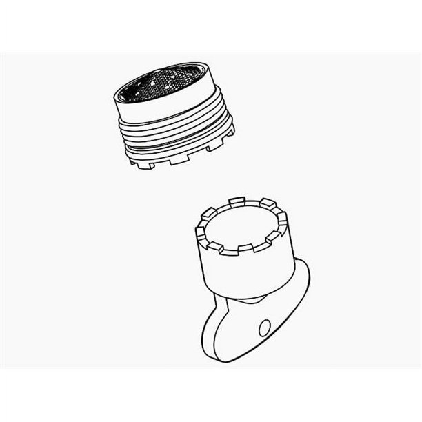 KOHLER K-1068613 Aerator Kit – Low-Flow .5 GPM Insert For Sink Faucets
