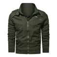thumbnail image 1 of Men‘s Autumn And Winter Loose Lapel Plus Size Jacket With Pockets, 1 of 6