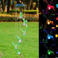 thumbnail image 1 of Yescom Solar Wind Chime Hummingbird LED Lights Waterproof Outdoor Yard Garden Decor Christmas Xmas Gifts Changing Color Windchime Yescom Modern, 1 of 10