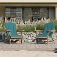 thumbnail image 7 of Adirondack Chair Cushion Thin Waterproof Anti-Slip with Straps, Weather-Resistant Indoor Outdoor Patio Seat Pad, Peacock blue,1PCS, 7 of 7