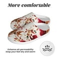 thumbnail image 6 of Wukai Lilies Flowers Print Women's Indoor Bedroom Slipper Slip On Shoes, Unisex House Shoes with Anti-Skid Sole for Men, Gift for Women Men-8, 6 of 7