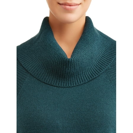 Time and Tru Cowl Neck Tunic Sweater Womens