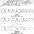 27Pcs 27 Style Stainless Steel Finger Rings for Women Platinum 26mm — free download
