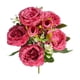 thumbnail image 2 of Ramo de rosas de seda artificial para la mesa nupcial y la decoración del hogar, 2 of 6