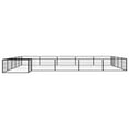 thumbnail image 2 of vidaXL 20-Panel Dog Playpen Black 100x50 cm Powder-coated Steel, 2 of 4