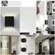 thumbnail image 4 of 2 piezas de 12 W LED de pared arriba abajo lámpara de pared interior negro moderno aplique de pared de aluminio accesorios de iluminación para sala de estar, dormitorio, baño, cocina, comedor, blanco, 4 of 4