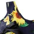 thumbnail image 5 of Gyratedream Summer Kids Baby Girls Sleeveless Bowknot Sunflower Pincess Dresses Sun Dress, 5 of 6