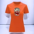 thumbnail image 3 of Playera Blusa Con Estampado De Always Rock Con Labios Sexys Ropa Para Mujer Color Anaranjado Talla Grande Marca Emil SaEs, 3 of 4