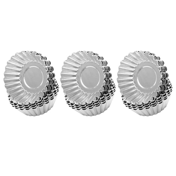 Naiovety Moldes para tartas de huevo, antiadherentes, de aluminio, reutilizables, multiusos, herramientas de cocina, forma de taza para hornear, molde, Herramientas y accesorios para hornear Tipo3 Naiovety HA044719-03