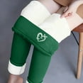thumbnail image 2 of Womens Fleece Pants, Lamb Wool Leggings with Fleece Lining, 2 of 9