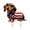 D, variant on sruoe Garden Statues for Outside, Decoration Ground Insert, Independence Day Dachshund Ground Plug, Flat Acrylic Patio Decor, Bohemian Garden Statue, Outdoor Lawn Ornament for Home and Yard