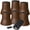 Brown, variant on Bed Risers 6 Inch, 6 Pack Heavy Duty Bed Furniture Risers, Lift Up to 2200lbs Round Couch Risers for Sofas, Couches, TV Stands and Chairs