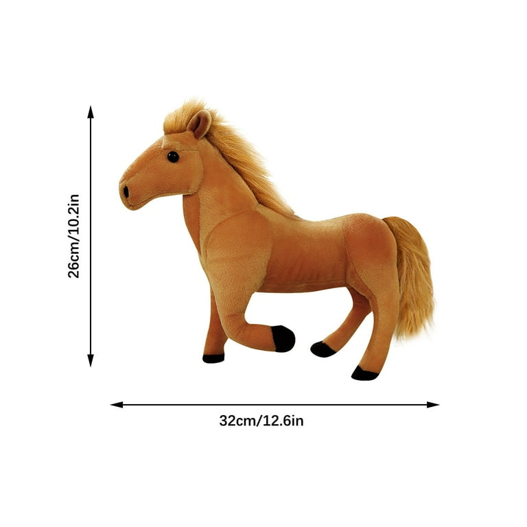 Horse Stuffed Animals Plush Toy Standing Stuffed Horse