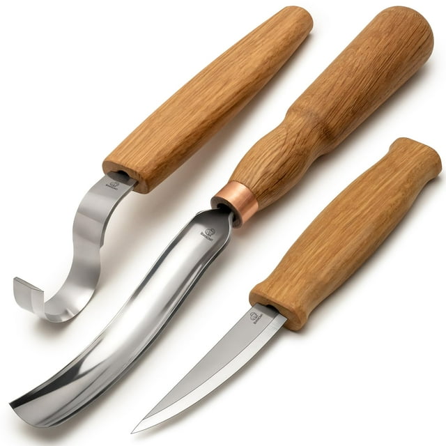 Kit de tallado en madera BeaverCraft S14 para cucharas, cuchillos y cinceles