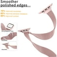 thumbnail image 2 of ZSOU Skinny Metal Mesh Watch Band for Apple Watch 42mm(Series 1-3)/44/45/46/49mm - Pink, 2 of 4