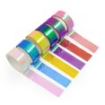 thumbnail image 1 of Juego de 8 cintas de colores surtidos Cinta decorativa Aros de cinta con purpurina prismática para manualidades de bricolaje Decoración Scrapbooking Regalos Envoltura, 1 of 5