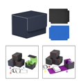 thumbnail image 3 of DYNWAVECA Card Deck Box Organizer Magnetics Closure Durable Standard Sports Cards Case Blue, 3 of 10