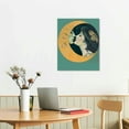 thumbnail image 3 of COMIO Vintage Dear Old Dixie Moon Poster - Woman Kissing Moon Print - Crescent Moon Art - Celestial Art - Gift for Him &amp; Her - Lunar Decor for Bedroom or Living Room Wall Art, 3 of 5