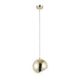 thumbnail image 2 of Lighting IRONCLAD Contemporary-Style 1 Light Plated Gold Ceiling Mini Pendant 8" Wide, 2 of 6