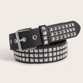 thumbnail image 5 of Yokua Ladies Studded Decors Waist Belt Thin Waist Belt Waistband for Dress Jeans, 5 of 13
