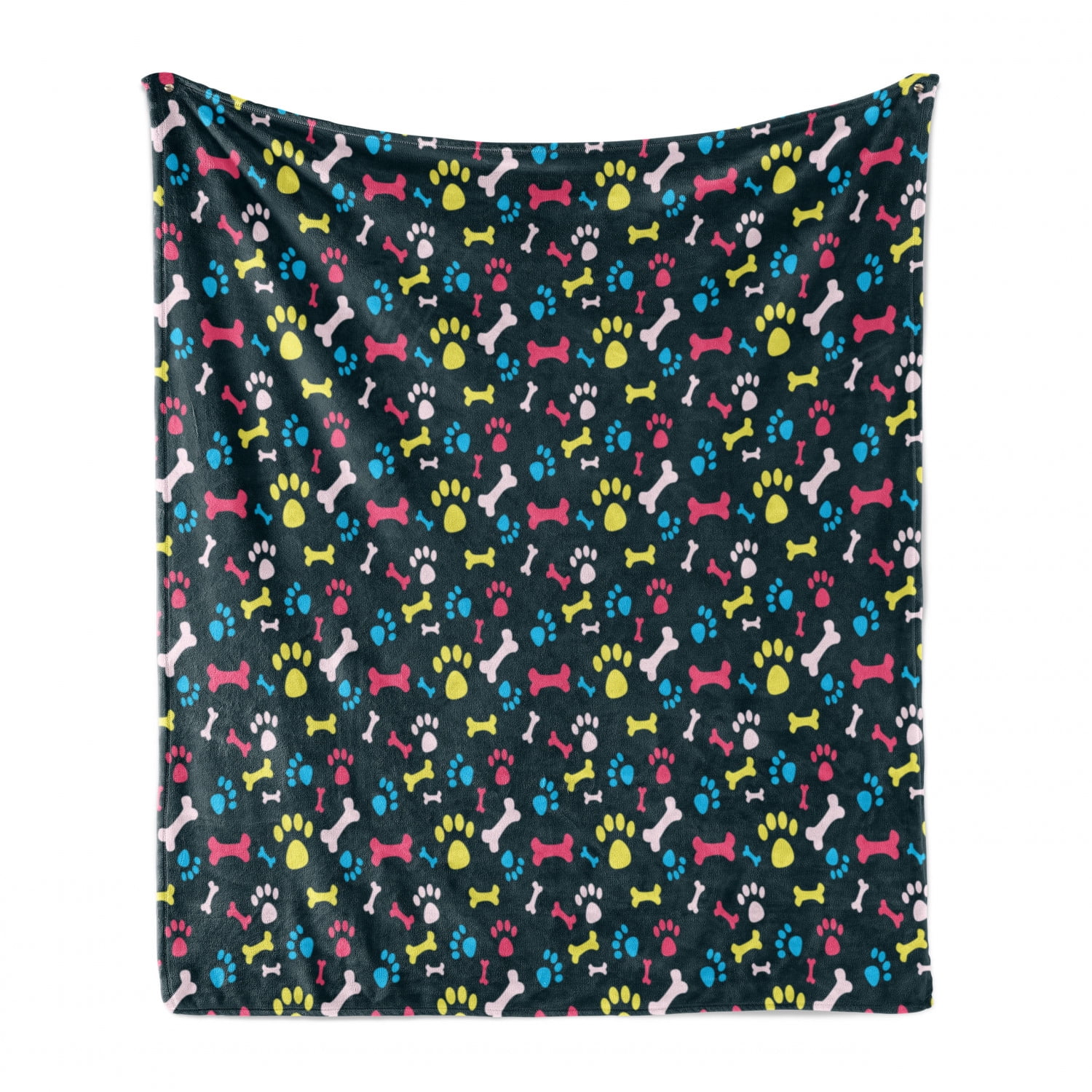 Ambesonne Dog Lover Soft Flannel Fleece Throw Blanket Multicolor 60 x 80 Cool Canine Elements Paw Marks and Bones Ornamental Abstract Composition Image Cozy Plush for Indoor and Outdoor Use Ambesonne Dog Lover Soft Flannel Fleece Throw Blanket Multicolor 60 x 80 Cool Canine Elements Paw Marks and Bones Ornamental Abstract Composition Image Cozy Plush for Indoor and Outdoor Use